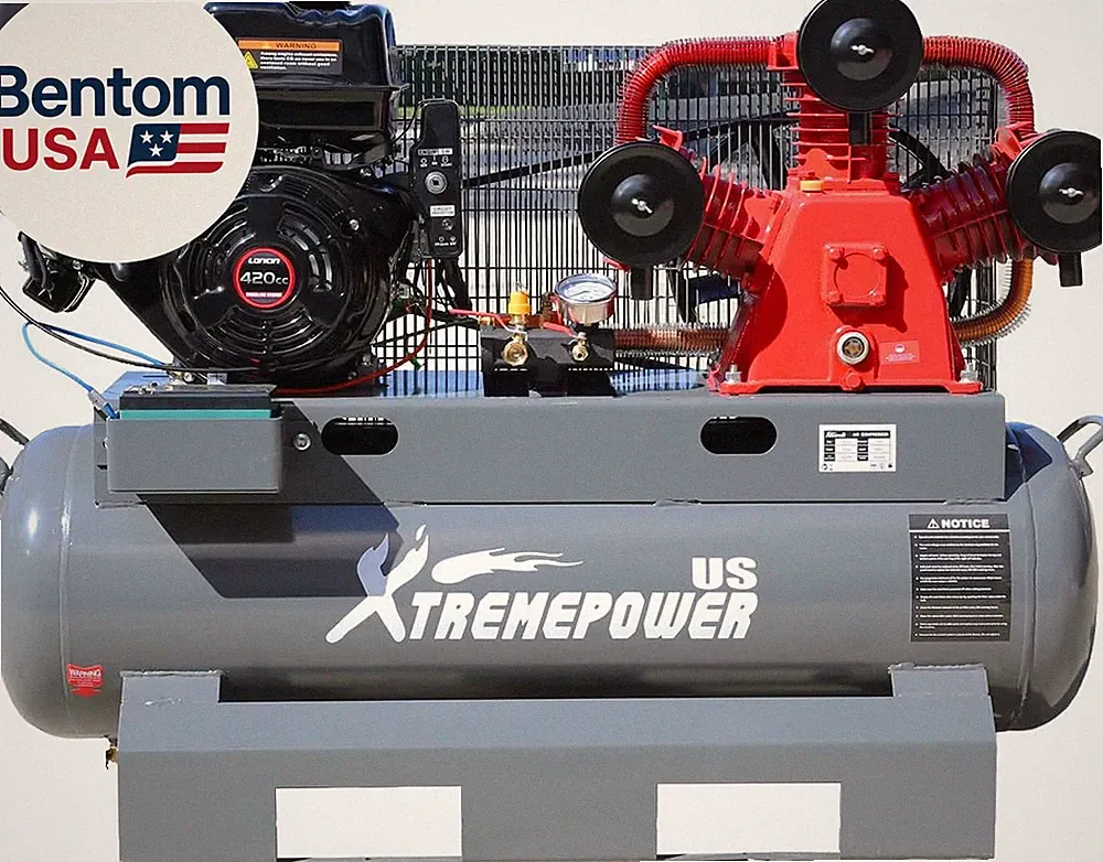 13.0HP Horizontal Air Compressor Tank 30 Gallon Tank Gas-Powered 3-Cylinder Serv