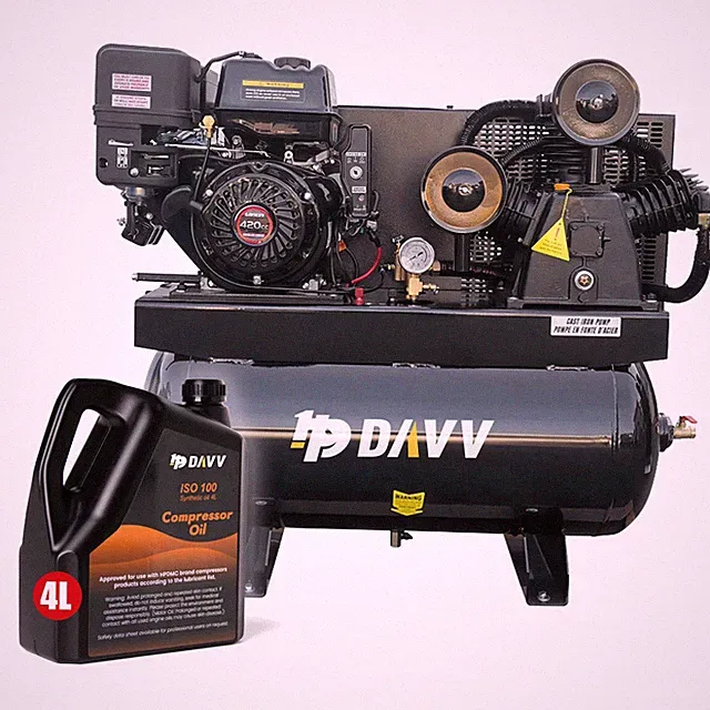 13HP 180Psi Portable Gas-Powered Air Compressor Engine 30Gal Kohler Tank+ 4L Oil
