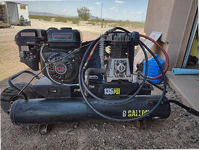 5.5hp gas powered air compressor