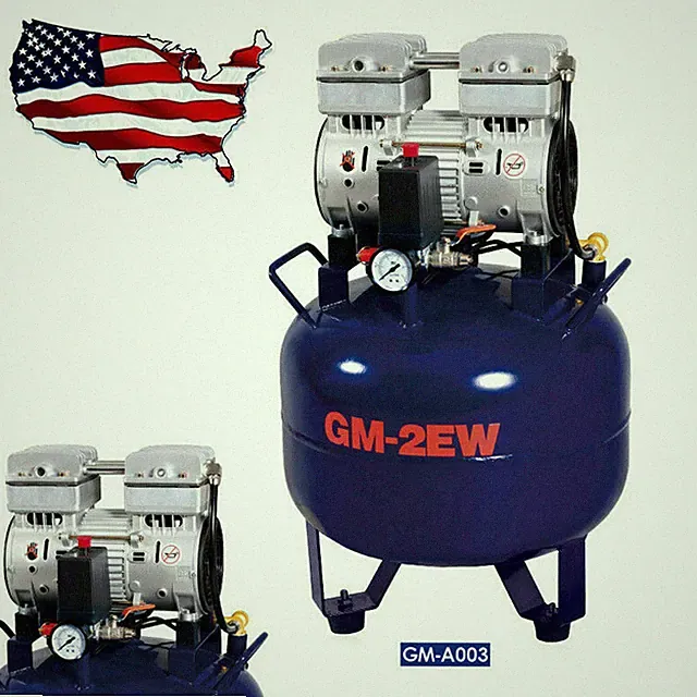 850W 32L Portable Dental Medical Air Compressor Oil Free Tank for Dental Use