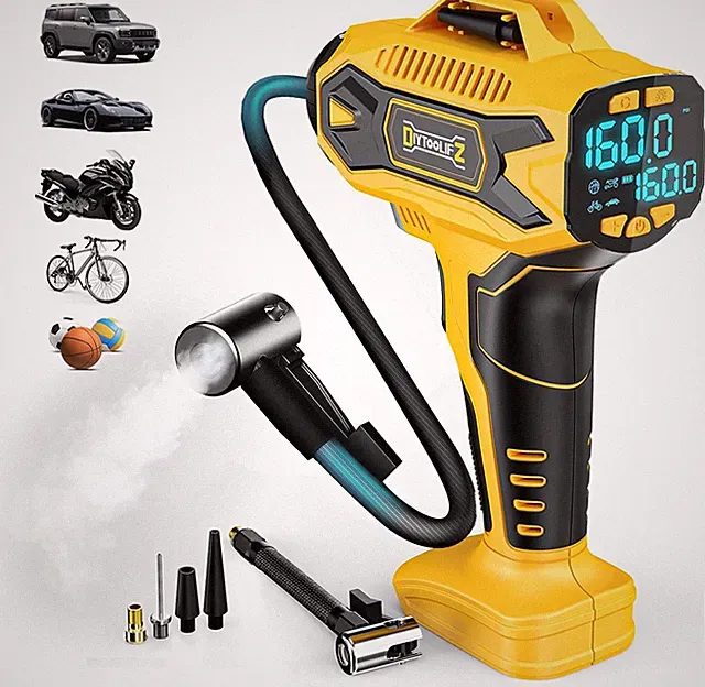 Cordless Tire Inflator Air Compressor Compatible with Dewalt 20V Max Battery, 16