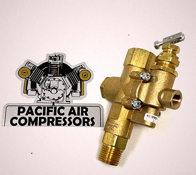 GAS AIR COMPRESSOR PILOT UNLOADER VALVE 145/175 PSI, 1/2'' INLET X 1/2 MPT OUT