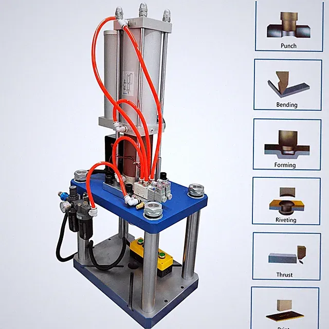 Pneumatic Punch Press Machine 110V 17636Lbs/8000kg for Sheet Metal 3.94-0.59in