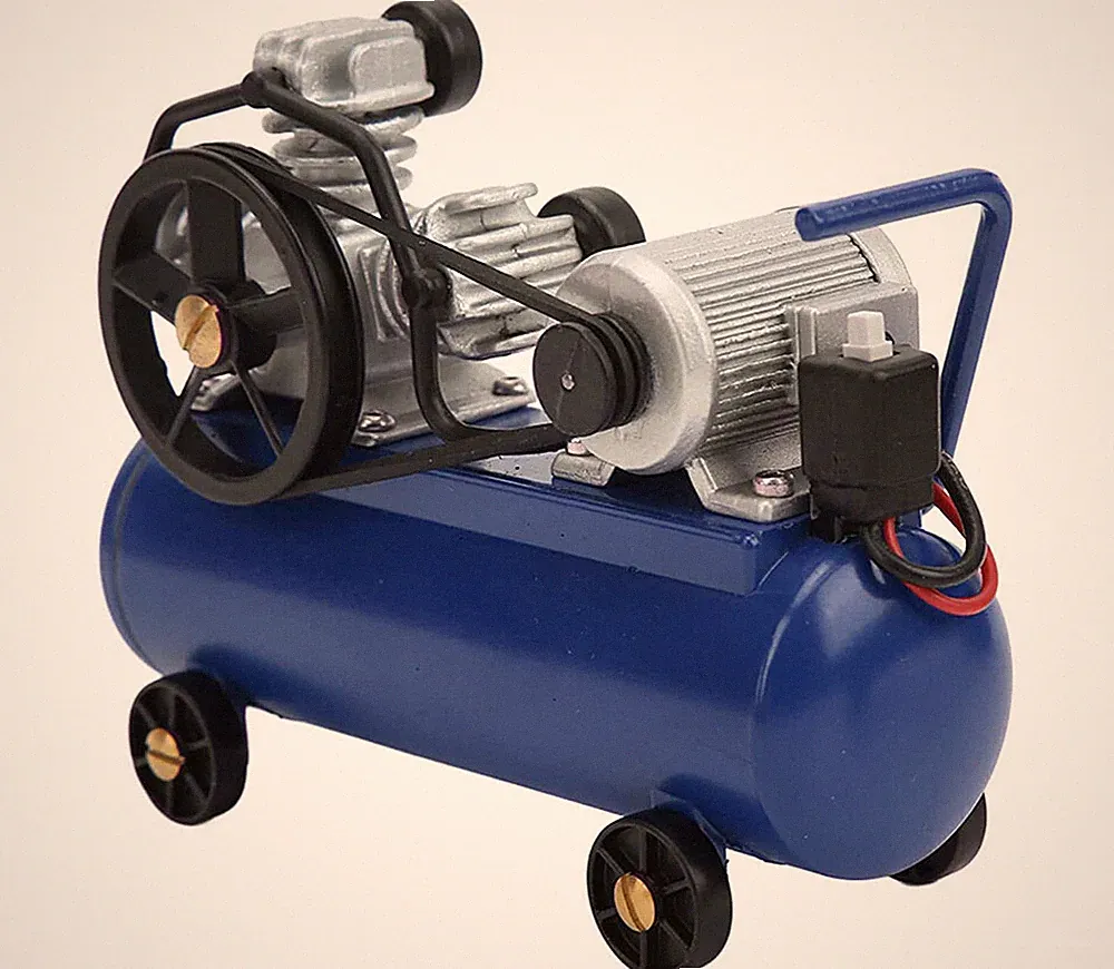Realistic Gas Powered Air Compressor, Horizontal Portable for 1/10 Scale
