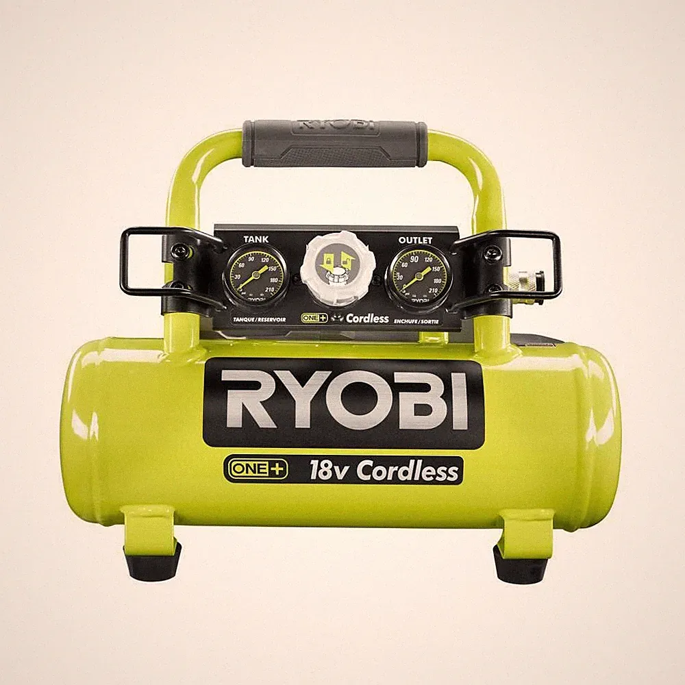 RYOBI Air Compressor 18 Volt ONE+ Cordless 1 Gallon Powerful Portable Tool Only