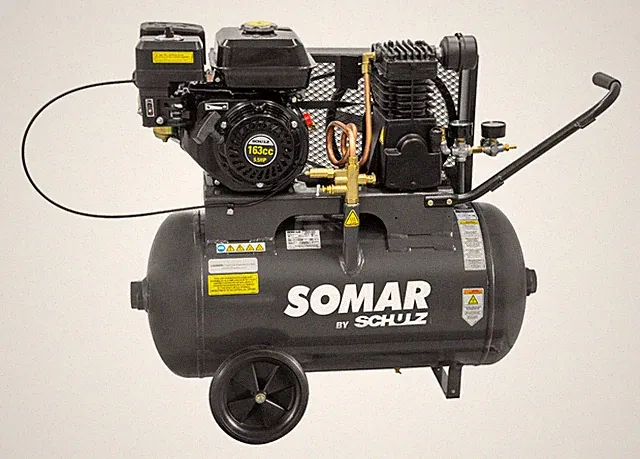 SOMAR SCHULZ GAS AIR COMPRESSOR - 5.5HP 140PSI 20GAL HORIZ-PORTABLE MSL-15MAX