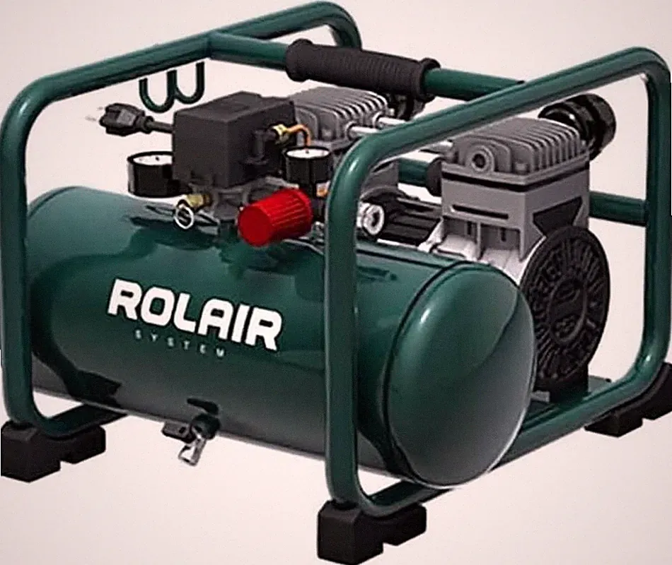 Super Quiet 2HP Portable Air Compressor - 70Db, 115V, Hand Carry Design